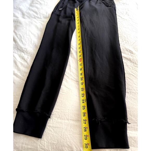Women's Cotton Citizen Sweatpants Zip Pockets All Black Size Medium NWT - Picture 10 of 12